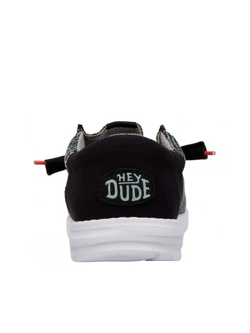 WALLY FUNK OPEN MESH Mocassini easy-on in tessuto mesh black/white - Scarpe Uomo