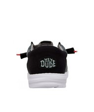 HEY DUDE WALLY FUNK OPEN MESH Mocassini easy-on in tessuto mesh black/white - Scarpe Uomo - 4