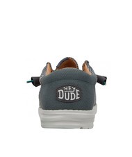 HEY DUDE WALLY FUNK OPEN MESH Mocassini easy-on in tessuto mesh grey - Scarpe Uomo - 4