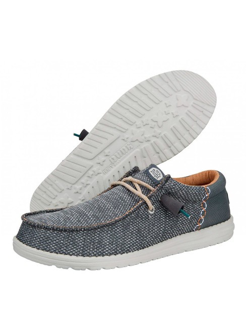 WALLY FUNK OPEN MESH Mocassini easy-on in tessuto mesh grey - Scarpe Uomo