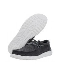 HEY DUDE WALLY COASTLINE Mocassini easy-on black/white - Scarpe Uomo - 6