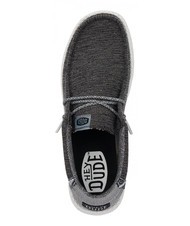 HEY DUDE WALLY COASTLINE Mocassini easy-on black/white - Scarpe Uomo - 5