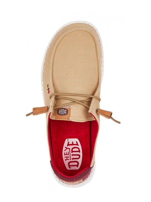 WENDY CHAMBRAY BOHO Mocassini easy-on in canvas brown - Scarpe Donna