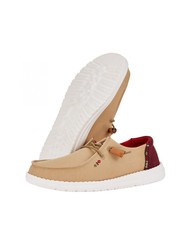 HEY DUDE WENDY CHAMBRAY BOHO Mocassini easy-on in canvas brown - Scarpe Donna - 6