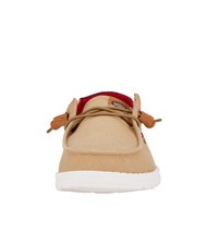 HEY DUDE WENDY CHAMBRAY BOHO Mocassini easy-on in canvas brown - Scarpe Donna - 3