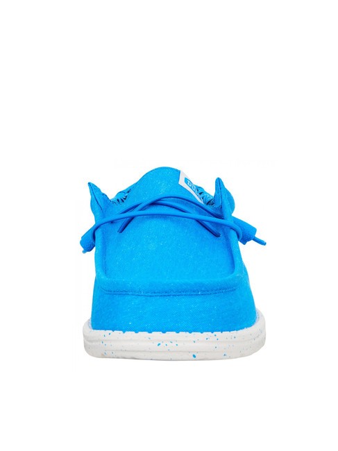 WALLY CANVAS M Mocassini easy-on in tela blue - Scarpe Uomo