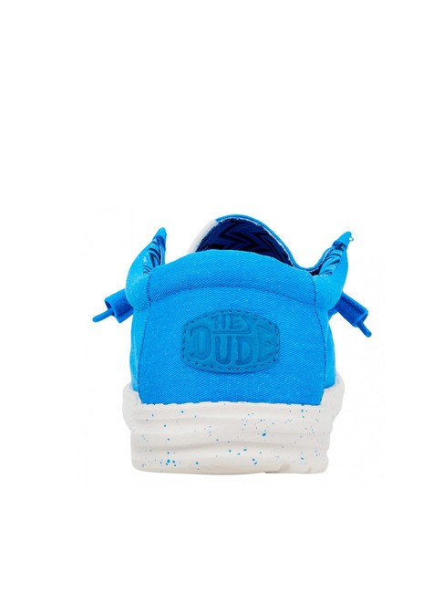 WALLY CANVAS M Mocassini easy-on in tela blue - Scarpe Uomo