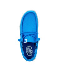 HEY DUDE WALLY CANVAS M Mocassini easy-on in tela blue - Scarpe Uomo - 5