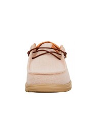 HEY DUDE WALLY FUNK NYLON CRAFT Mocassini in tessuto chambray tobacco brown - Scarpe Uomo - 3