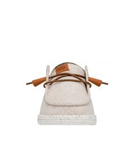 HEY DUDE WENDY WASHED CANVAS Scarpa easy-on in tela cream - Scarpe Donna - 3
