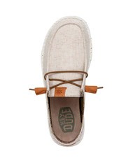 HEY DUDE WENDY WASHED CANVAS Scarpa easy-on in tela cream - Scarpe Donna - 5