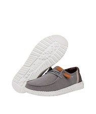 HEY DUDE WENDY WASHED CANVAS Scarpa easy-on in tela grey - Scarpe Donna - 6
