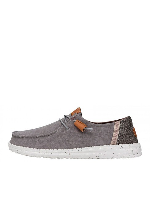 WENDY WASHED CANVAS Scarpa easy-on in tela grey - Scarpe Donna