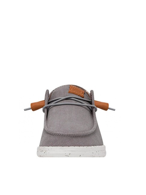 WENDY WASHED CANVAS Scarpa easy-on in tela grey - Scarpe Donna