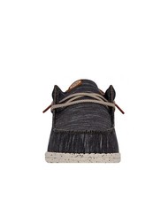 HEY DUDE WALLY JERSEY Scarpa easy-on in tessuto melange charcoal - Scarpe Uomo - 3