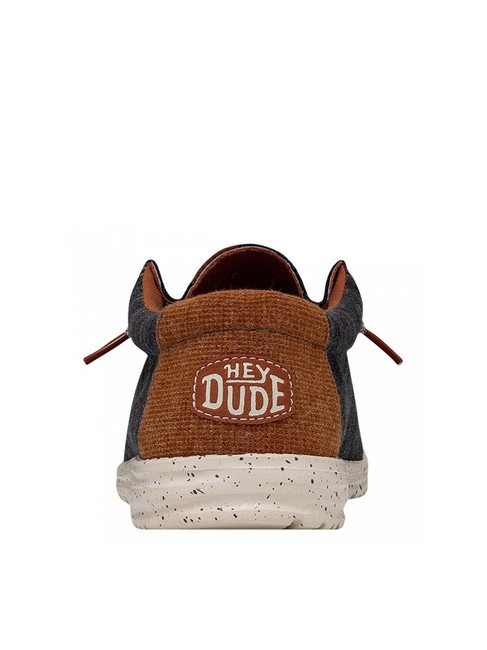 WALLY JERSEY Scarpa easy-on in tessuto melange charcoal - Scarpe Uomo