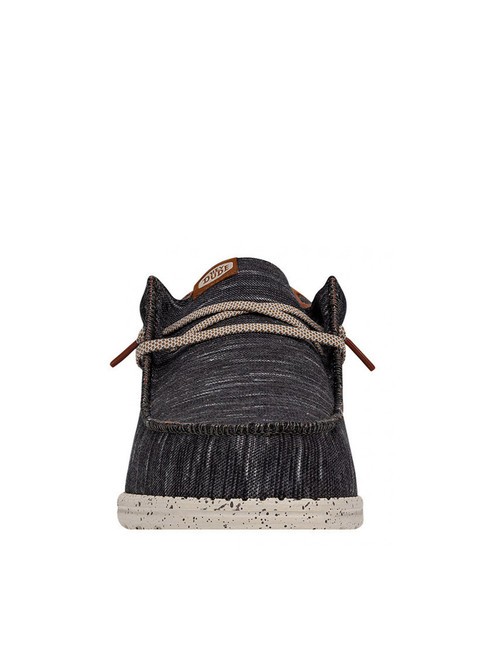 WALLY JERSEY Scarpa easy-on in tessuto melange charcoal - Scarpe Uomo