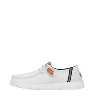 HEY DUDE WENDY WASHED CANVAS Scarpa easy-on in tela white - Scarpe Donna - 2