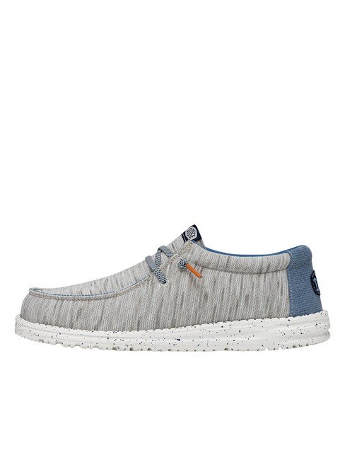 WALLY JERSEY Scarpa easy-on in tessuto melange light grey - Scarpe Uomo