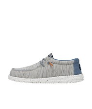 HEY DUDE WALLY JERSEY Scarpa easy-on in tessuto melange light grey - Scarpe Uomo - 2
