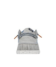 HEY DUDE WALLY JERSEY Scarpa easy-on in tessuto melange light grey - Scarpe Uomo - 3