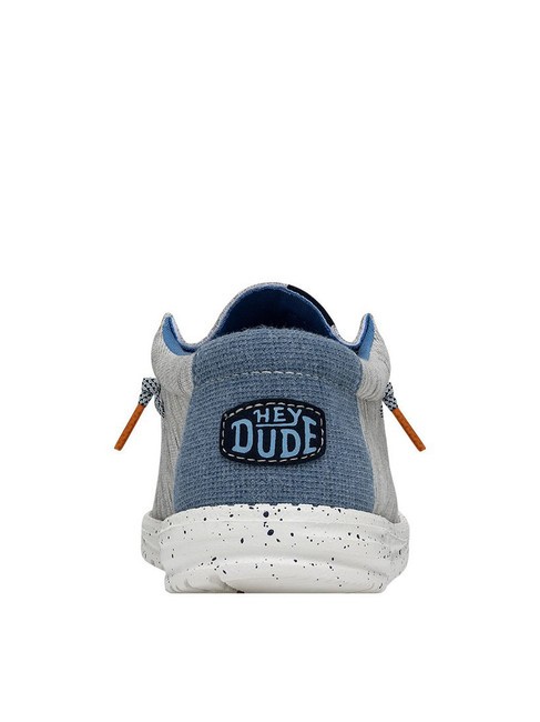 WALLY JERSEY Scarpa easy-on in tessuto melange light grey - Scarpe Uomo