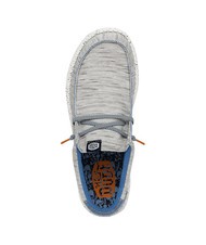 HEY DUDE WALLY JERSEY Scarpa easy-on in tessuto melange light grey - Scarpe Uomo - 5