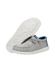 HEY DUDE WALLY JERSEY Scarpa easy-on in tessuto melange light grey - Scarpe Uomo - 6