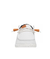 HEY DUDE WENDY WASHED CANVAS Scarpa easy-on in tela white - Scarpe Donna - 3