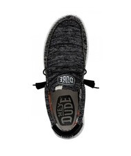 HEY DUDE WALLY SOX STITCH Scarpa mocassino easy-on black/white - Scarpe Uomo - 5