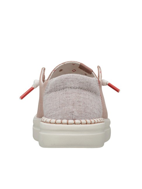 WENDY RISE Scarpa mocassino easy-on in misto lino chambray rose - Scarpe Donna