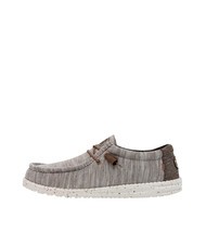 HEY DUDE WALLY STRETCH MIX Mocassini calzata easy-on limestone - Scarpe Uomo - 2