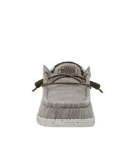 HEY DUDE WALLY STRETCH MIX Mocassini calzata easy-on limestone - Scarpe Uomo - 3