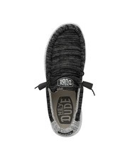 HEY DUDE WALLY STRETCH MIX Mocassini calzata easy-on meteorite - Scarpe Uomo - 5