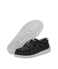 HEY DUDE WALLY STRETCH MIX Mocassini calzata easy-on meteorite - Scarpe Uomo - 6
