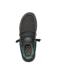 HEY DUDE WALLY SOX Mocassini calzata easy-on charcoal - Scarpe Uomo - 5