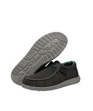 HEY DUDE WALLY SOX Mocassini calzata easy-on charcoal - Scarpe Uomo - 6