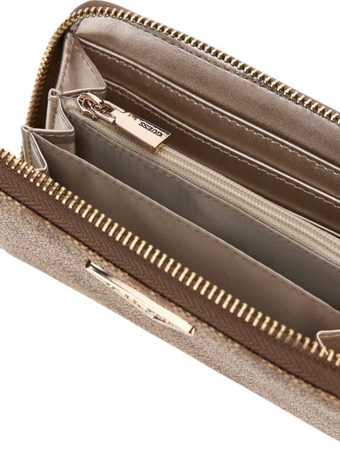 LAUREL 4G Portafoglio Zip Around Medio LATTE LOGO - Portafogli Donna