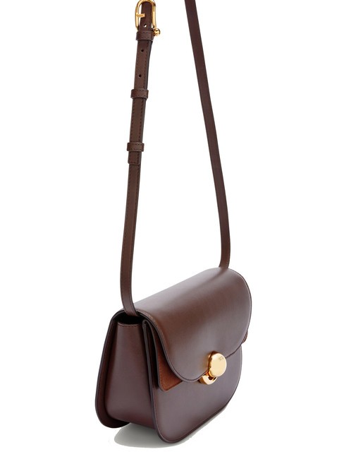 SFERA Borsa in pelle con flap a tracolla cioccolato - Borse Donna