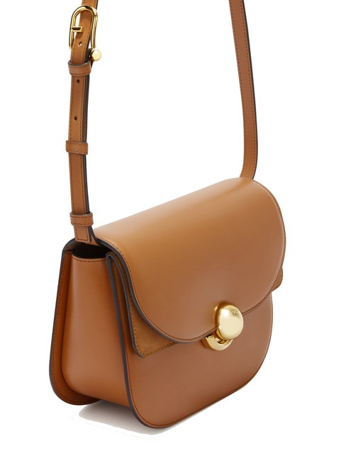 SFERA Borsa in pelle con flap a tracolla brandy - Borse Donna