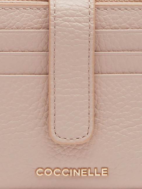 METALLIC SOFT Mini Portafoglio in pelle rosette - Portafogli Donna