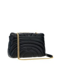 PINKO LOVE PUFF CLASSIC Borsa in nappa a tracolla nero-antique gold - Borse Donna - 3