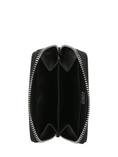 TOMMY JEANS ESS MUST  Portafoglio zip around black allover - Portafogli Donna