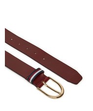TOMMY HILFIGER CORPORATE Cintura in pelle rouge - Cinture - 2