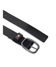 TOMMY HILFIGER TOMMY JEANS OVAL  Cintura accorciabile in pelle black - Cinture - 2