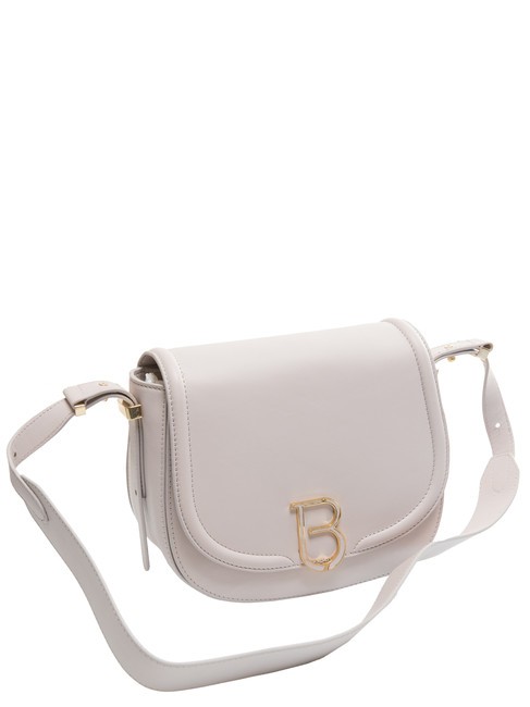 VERBIER Borsa a tracolla in pelle con patta GHIACCIO - Borse Donna