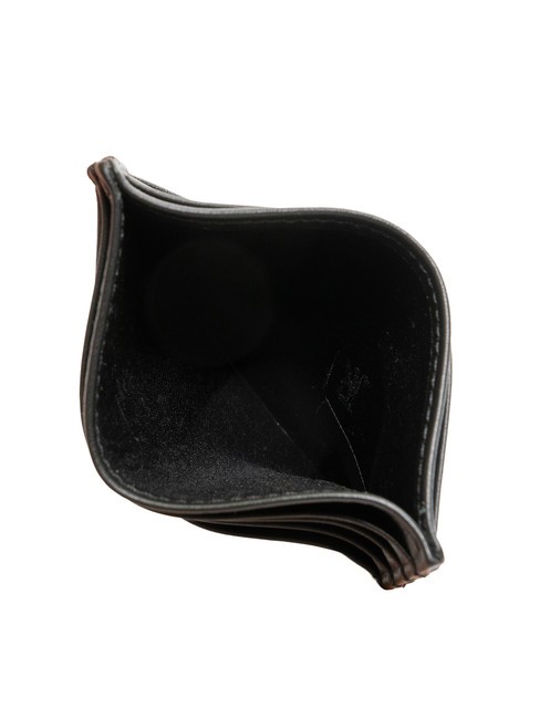 EMBOSSED LOGO Portacarte piatto in pelle black - Portafogli Uomo