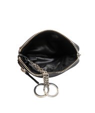 JOHN RICHMOND EMBOSSED LOGO Astuccio portachiavi in pelle 2 anelli black - Portachiavi - 3