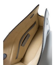 GIANNI CHIARINI LOGO PRINT Borsa a tracolla in pelle spazzolata ming blue - Borse Donna - 5