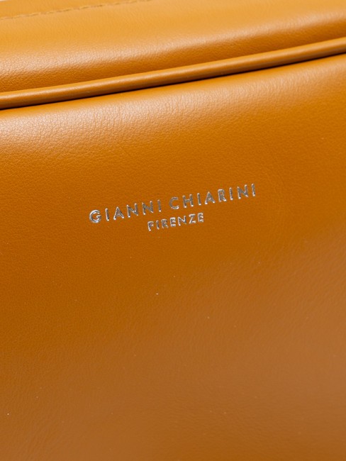 LOGO PRINT Borsa camera case pelle liscia tan - Borse Donna